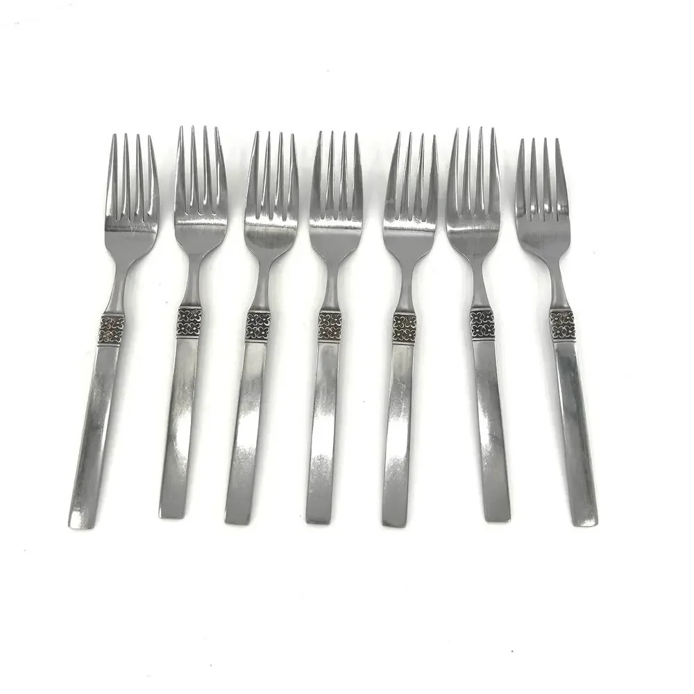 Japan Northland Staintess flatware set Danish Fling floral pattern